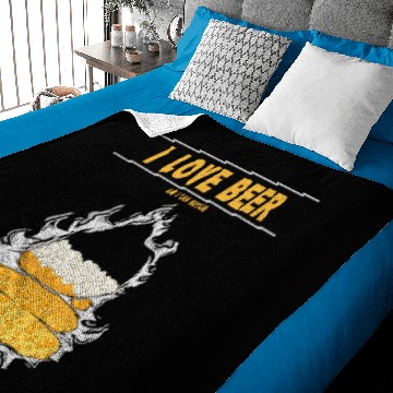 Discover I LOVE BEER Baby Blankets