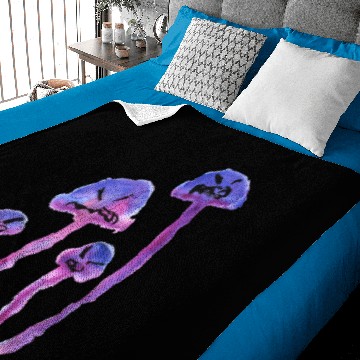 Discover Grumpy mushrooms / fungi /mushrooms Baby Blankets