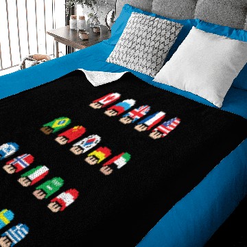 Discover Mushroom Countries Baby Blankets