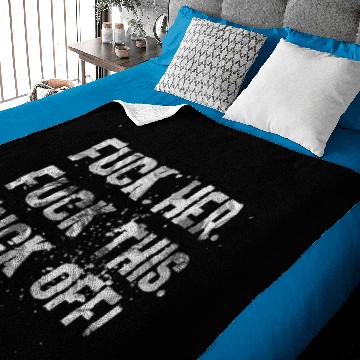 Discover FUCK OFF W Baby Blankets