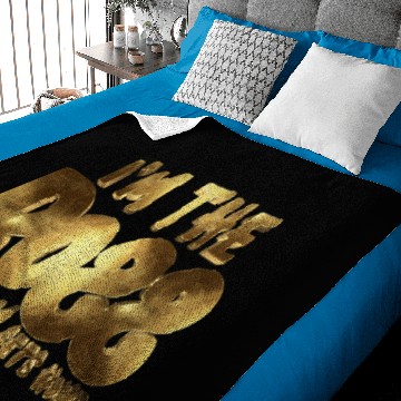 Discover I'm The Boss Until Mom gets Home Golden Baby Blankets