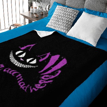 Discover We're All Mad Here Baby Blankets