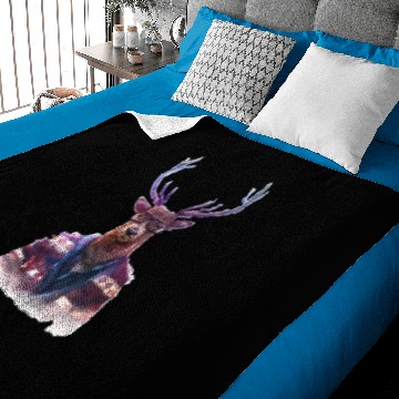 Discover Stag Moose Antlers Baby Blankets