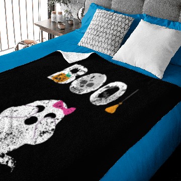 Discover Boo Ghost Buh Poltergeist Sweet Bow Tie Baby Blankets