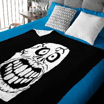 Discover face horror halloween cemetery dead gravestone dea Baby Blankets