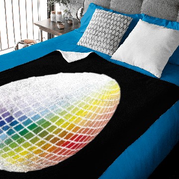 Discover Rainbow Disco Ball Baby Blankets
