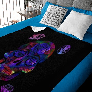 Discover Sugar Skull Baby Blankets