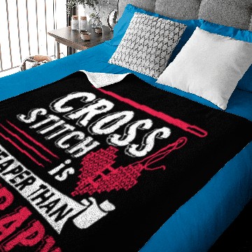 Discover Cross Stitch Is Cheaper Than Therapy Baby Blankets