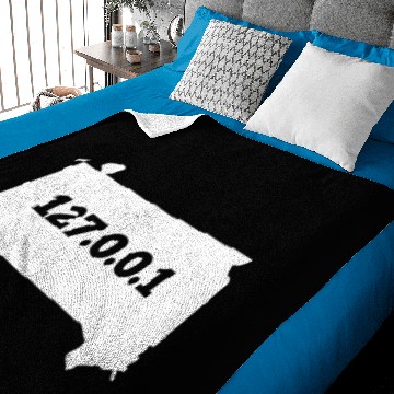 Discover South Dakota 127.0.0.1 Home Computer Nerd IP Address Baby Blankets