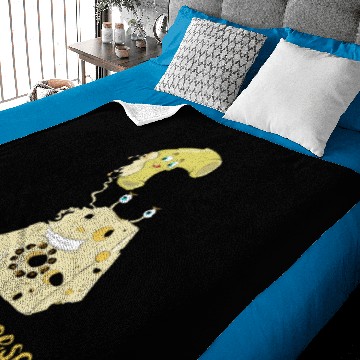 Discover MACARONI CHEESE PHONE LOVERS FUNNY GIFT Baby Blankets