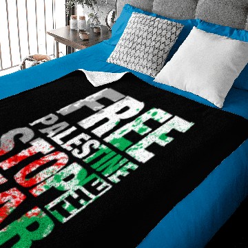 Discover Free Palestine Stop the war Baby Blankets
