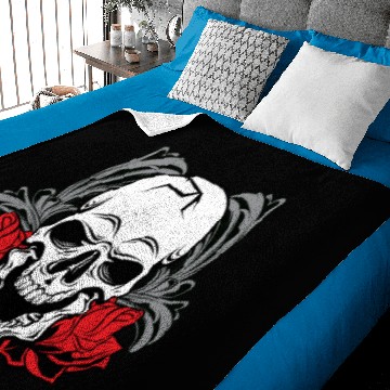 Discover Skull Roses Baby Blankets