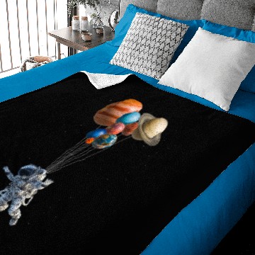 Discover Space Balloons | Space Force Baby Blankets