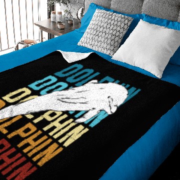 Discover Animal Print Gift Dolphin Baby Blankets