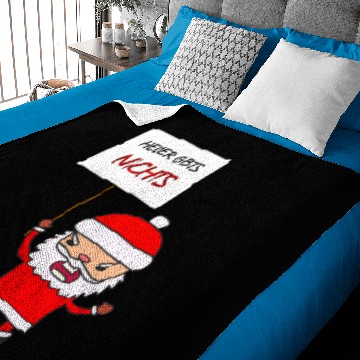 Discover Grumpy Santa with shield Baby Blankets