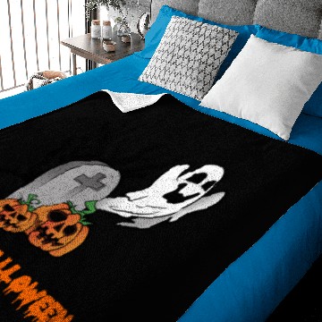 Discover Halloween Ghost Gravestone Pumpkin Tombstone Baby Blankets