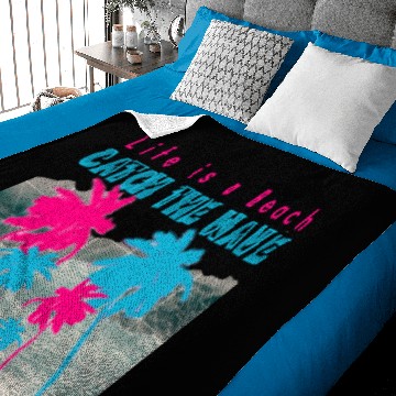 Discover Life's a Beach Baby Blankets