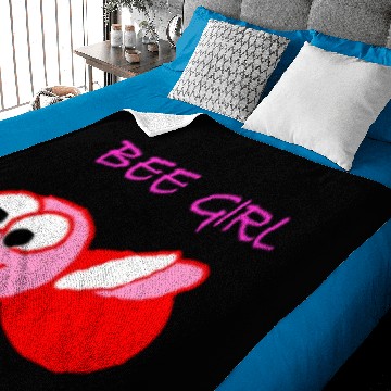 Discover Bee Girl Baby Blankets