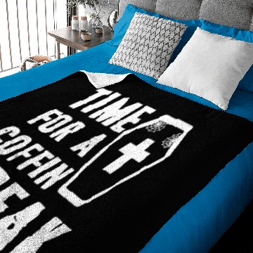Discover Time for a coffin break Baby Blankets