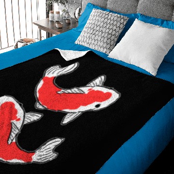 Discover Koi fish Baby Blankets
