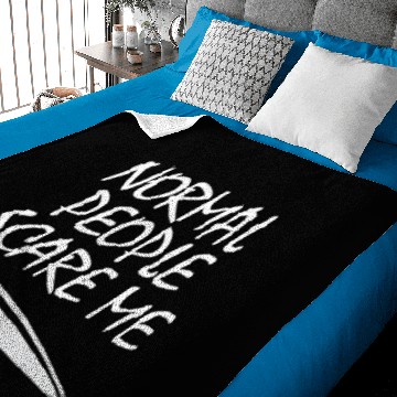 Discover Normal People Scare Me Baby Blankets