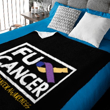 Discover Fck Cancer Baby Blankets bladder cancer