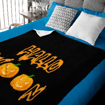 Discover Halloween in orange with pumpkins Baby Blankets