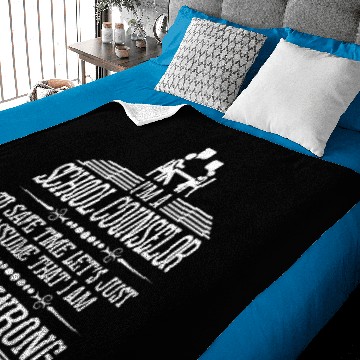 Discover Im A School Counselor Never Wrong Baby Blankets