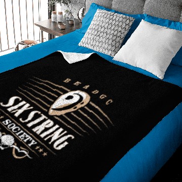 Discover 6 String Bass Guitar Player Six String Society Baby Blankets