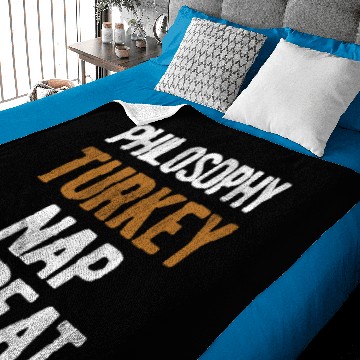 Discover Thanksgiving Philosophy Turkey Nap Repeat Baby Blankets