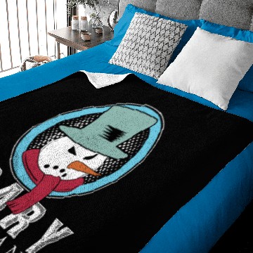 Discover Scary Snowman funny snowman gift christmas Baby Blankets