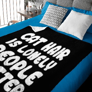 Discover Cat Hair Is Lonely People Glitter Kitten Baby Blankets