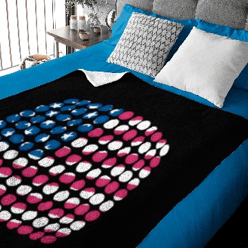 Discover US flag (Dotted) Baby Blankets