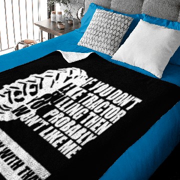 Discover Tractor Pulling Farm Lover Baby Blankets