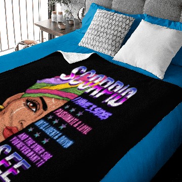 Discover Scorpio Melanin Queen Baby Blankets