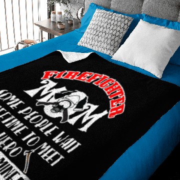 Discover Firefighter Mom Baby Blankets