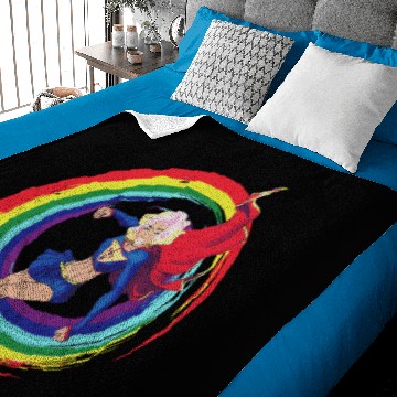 Discover Rainbow Rap Girl Super Hero LGBT Rights Pride Baby Blankets
