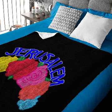 Discover Jerusalem Israel Baby Blankets