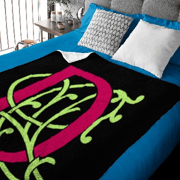 Discover DIY FlexColor™ Monogram D • A4-2 – 2 Colors Baby Blankets