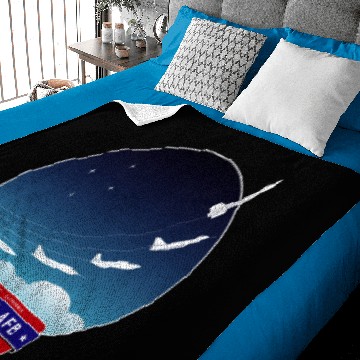 Discover Edwards Air Force Base - red/blue logo Baby Blankets
