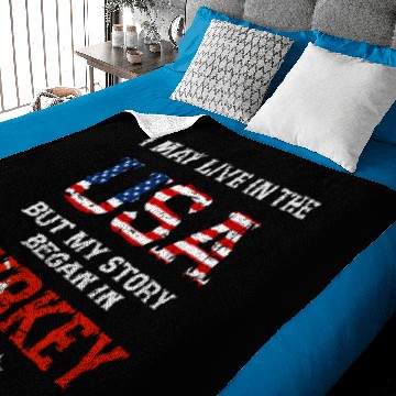 Discover Turkey America Baby Blankets