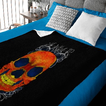 Discover Red Skull Baby Blankets