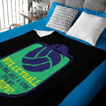 Discover Volleyball it's my Philosophy Baby Blankets