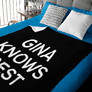 Discover Gina Comedy Baby Blankets
