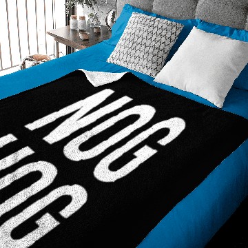 Discover Nog Hog Funny Eggnog Baby Blankets