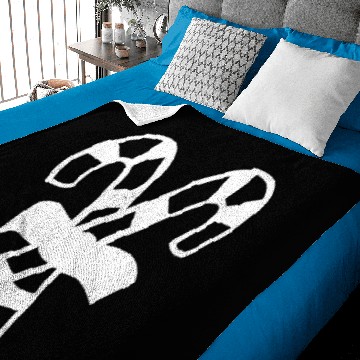 Discover Two candy canes Baby Blankets