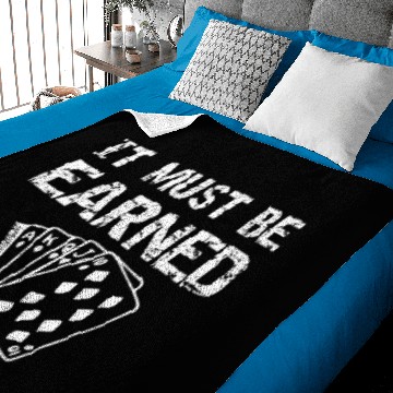 Discover Poker Earned Not GIven Baby Blankets