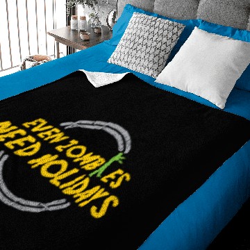 Discover Even Zombies need Holidays Gift funny Baby Blankets