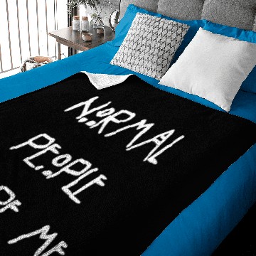 Discover Normal People scare me Baby Blankets