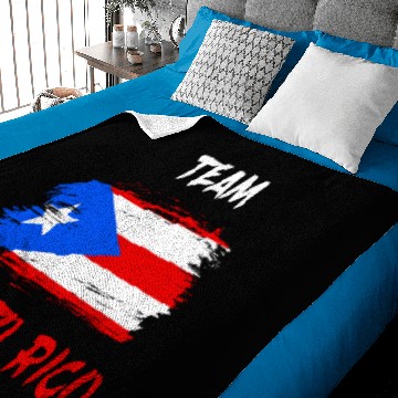Discover Team Puerto Rico / Gift Caribbean Flag Baby Blankets